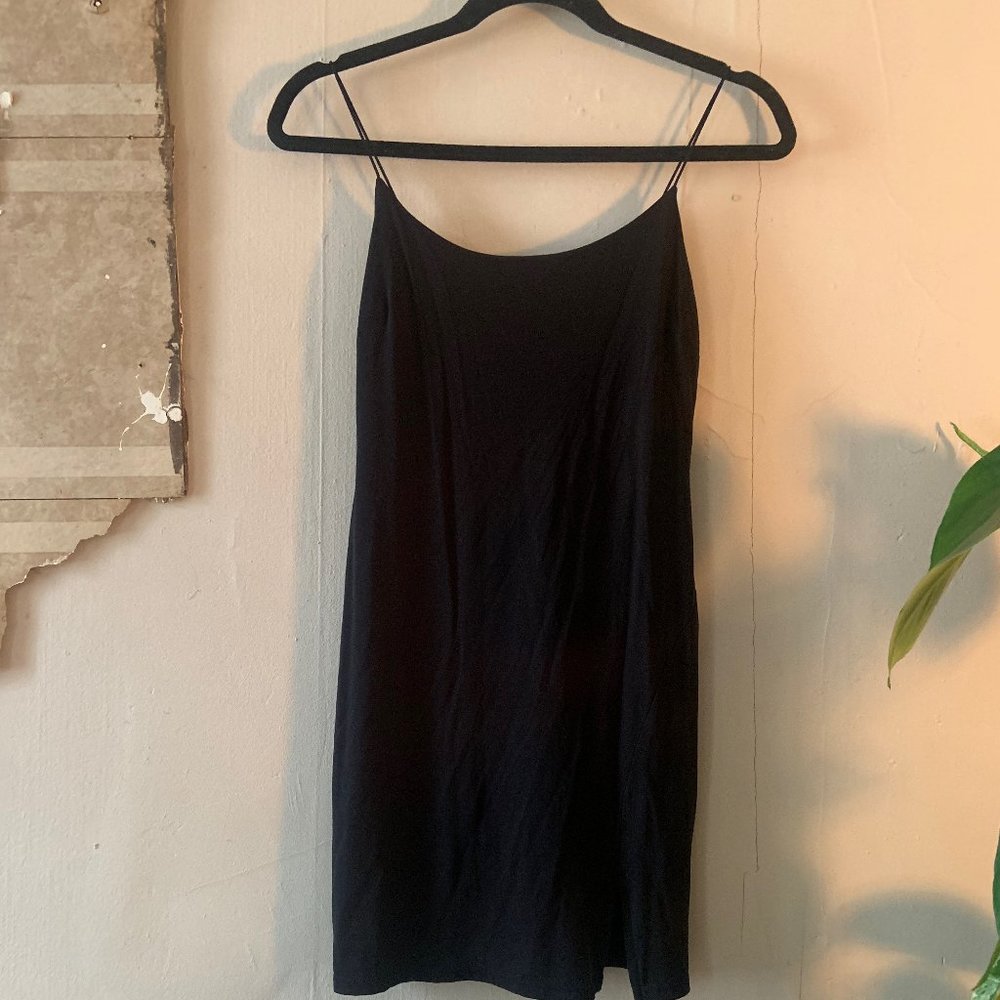 Urban Outfitter Black Mini Dress With Slit
